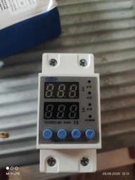 Реле напряжения TOMZN TOVPD1-60-EC 63A 220V, защита от перенапряжения и пониженного напряжения, DIN-рейка, дисплей