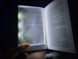 Світлодіодна лампа для читання книг у темряві плоска чорна — світильник для книги (швидка доставка ROZETKA)