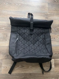 Рюкзак чоловічий міський ролтоп жіночий rolltop стильний молодіжний водонепроникний підлітковий рюкзак для студентів ноутбука подорожей повсякденний для міста місткий універсальний Чорний 73665 фото від покупців 4