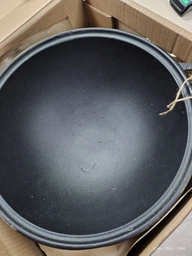 Котел 8л чугунный 34см узбекский WOK с крышкой сковородой чугунный вес 9,79кг фото от покупателей 2