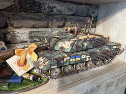 3D Пазл Конструктор Большой Механический Из Дерева TheGravix "Танк CHALLENGER 2" 58 cм! - 1052 детали!