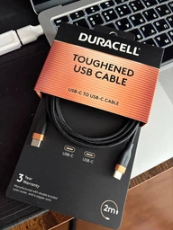 Кабель Duracell USB-C USB-C 60W 2 м Black (DRU5020A)