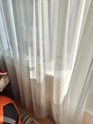 Готовый тюль MANA Антикоготь 400*245 см. Цвет розовый (k005). фото от покупателей 1