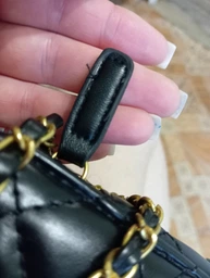 Сумочка Шанель Chanel женская мини сумка Chanel Classic черного цвета из эко-кожи