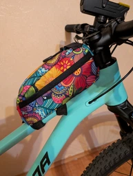 Велосумка на раму велосипеда Lesenok bikepacking L-1 Floral color (LRFF20)