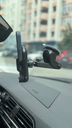 Тримач для телефона в машину авто підставка під телефон на присосці кріплення автомобільний автотримач холдер розсувний WALKER чорний автотримачі підставки тримачі для телефонів у машині на торпеду фото від покупців 3