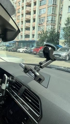 Тримач для телефона в машину авто підставка під телефон на присосці кріплення автомобільний автотримач холдер розсувний WALKER чорний автотримачі підставки тримачі для телефонів у машині на торпеду фото від покупців 1