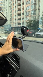 Тримач для телефона в машину авто підставка під телефон на присосці кріплення автомобільний автотримач холдер розсувний WALKER чорний автотримачі підставки тримачі для телефонів у машині на торпеду