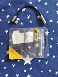 Кабель AUX Mini-jack 3.5 мм до Type-C Essager для iPhone 15/16/Plus/Pro/Pro Max Samsung Xiaomi Huawei Meizu Vivo Oppo Перехідник адаптер Аукс на Тайп-С (USB-C) для навушників 3.5 мм Silver