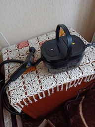 Пароочисник ручний для меблів 2500 Вт пароочищувач відпарювач парогенератор Steam Cleaner з 26 предметами для прибирання чищення стерилізації від жиру та плісняви для кухні ванної меблів авто вікон чорний + батарейки ААА 2шт (0275-0041)