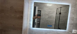 Зеркало с подсветкой LED 80х60 зеркало для ванной комнаты настенное смарт зеркало с подогревом и дисплеем BRS