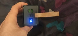 Повербанк 40000 mah 22.5W Qinetiq RQ-40 з LED дисплеєм і швидкою зарядкою PD/QC кабель Type-C в комплекте powerbank 40 000 павербанк для телефона apple айфона iphone самсунг samsung роутера планшета універсальний павербанк з ліхтариком Space black фото від покупців 10