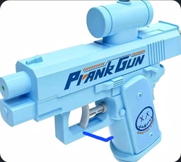 Водяной пистолет Seuno Prank Gun двусторонний бластер для розыгрышей и водных баталий механический синий (GS1023)