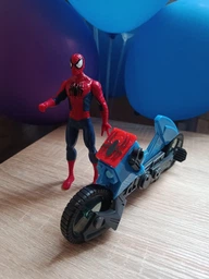 Фигурка Hasbro Человек паук с мотоциклом, 15 см - Marvel Spider-Man Web Cycle фото от покупателей 1