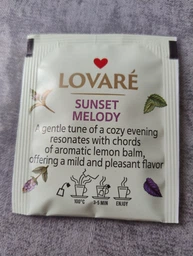 Комплект трав'яного чая Lovare Sunset Melody из листьев мелиссы 24 пакетика по 1.3 г х 2 шт (2000989193852) фото от покупателей 1