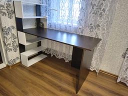 Стол компьютерный с полочками универсальный RedWood Ванкувер Ш1416*В1226*Г600 Венге/Белый RLST24wengewhite фото от покупателей 2