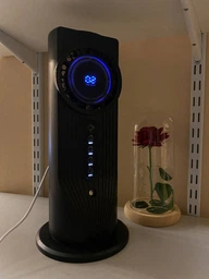 Вентилятор настільний портативний із зволожувачем повітря USB безлопатевий охолоджувач персональний міні кондиціонер LED підсвітка для дому офісу спальні робочого столу фото від покупців 5