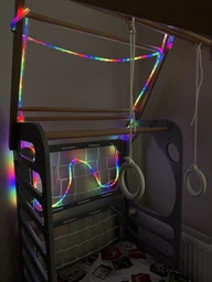 Неоновая стрічка 10 метрів управління з телефону LED Neon Rope Light гнучка розумна світлодіодна підсвітка USB Bluetooth IP68 (LONGITUD)