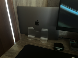 Підставка для ноутбука вертикальна універсальна Hagibis Vertical Gravity Laptop Stand Transparent Acrylic