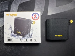 Портативная блютуз колонка W-KING D2 водонепроницаемая IPX7 с FM радио и возможностью закрепить на велосипед Black