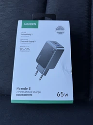 Мережевий зарядний пристрій Ugreen X553 Nexode S USB-A+2xUSB-C 65W GaN Tech Fast Charger Space Gray (UGR-35042)