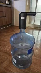 Автоматична електрична помпа для води на бутель на акумуляторі UnA портативний подвійний насос насадка для кулера бутля 19 л білий + перехідник в комплекті (52.0001) фото від покупців 1