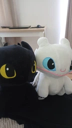 Мягкая игрушка обнимашка Дракон Дневная Фурия Беззубик 40 см My Kigu Плюшевый Белый (9082/40)