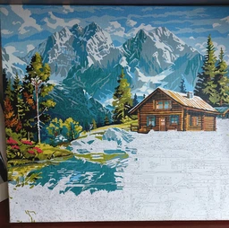 Картина по номерам - Уютный коттедж ©art_selena_ua Идейка 40х50 см (KHO6351)