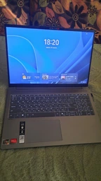 Ноутбук Lenovo IdeaPad Slim 5 16ARP10 (83HU004MRA) Luna Grey / 16" IPS WUXGA / AMD Ryzen 5 7535HS / RAM 16 ГБ / SSD 512 ГБ / Подсветка клавиатуры / Зарядка по USB