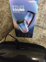 Портативная беспроводная Bluetooth колонка Hopestar P50 RGB Подсветка |BT5.0, 20W, TWS, USB, 6h, lPX6| Черный