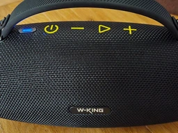 Портативная колонка блютуз W-KING X10S 50W защита IPX7 подсветка RGB плеер USB фото от покупателей 1