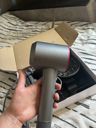 Професійний фен стайлер для волосся Super Hair Dryer 1600 Вт + 5в1 насадок, рожевий, фуксія фото від покупців 2