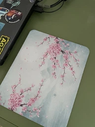 Коврик для мыши sakura игровой и офисный 22х18 нескользящая резиновая основа, точная поверхность для оптической и лазерной мышки, износостойкая, для работы, игр и учебы (50200) фото от покупателей 1
