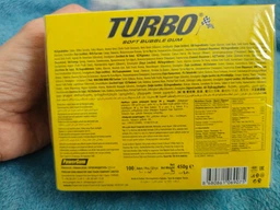 Жувальна гумка Turbo жуйки турбо 100 шт блок жуйок з вкладишами фруктовий смак для дітей та дорослих
