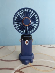 Вентилятор ручний з акумулятором та дисплеєм та ремінцем Led Digital Display Fan N15 Black