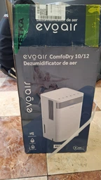 Осушувач повітря 16л/24 год, evoair OptiDry 16, до 40 м², резервуар 2 л, розумний контроль вологості повітря від 30% до 80%, цифровий дисплей, White