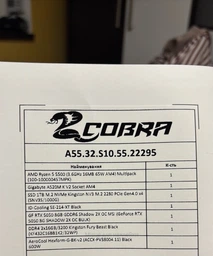 Компьютер Cobra (A55.32.S10.55.22295) -- AMD Ryzen 5 5500 / RAM 32 ГБ / SSD 1 ТБ / nVidia GeForce RTX 5050, 8 ГБ