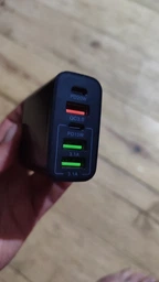 Сетевое зарядное устройство PD 65W быстрая зарядка Quick Charge 3.0 USB Type-C блок швидкої зарядки для Apple iPhone iPad Samsung Xiaomi юсб адаптер питания для айфона телефона планшета Белый LEXEGO F102-W