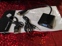 Адаптер HDMI на VGA 20 см з аудіо виходом і живленням Stone перехідник (ST-SC053) фото від покупців 8