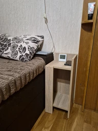 Тумбочка приліжкова з полицею Osby 60х26,6х25 см Антрацит