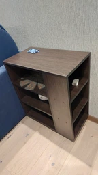 Офисная мобильная тумба с полками на колесах ТМ-5 Венге магия