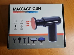Массажер пистолет перкуссионный сенсорный 6в1 Massage Gun для тела спины ног и шеи мышц ультракомпактный ударный ручной черный фото от покупателей 17