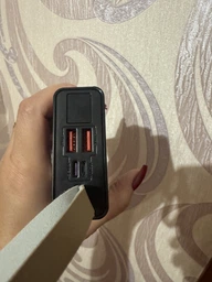Повербанк 20000 mah 22.5W Super Fast Charge 10192 з LED дисплеєм і швидкою зарядкою PD/QC 3 порта powerbank павербанк для телефона apple айфона iphone самсунг samsung роутера планшета універсальний з ліхтариком фото від покупців 12