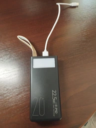 Повербанк 20000 mah 22.5W Super Fast Charge 10192 з LED дисплеєм і швидкою зарядкою PD/QC 3 порта powerbank павербанк для телефона apple айфона iphone самсунг samsung роутера планшета універсальний з ліхтариком фото від покупців 7
