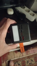 Повербанк 50000 mah з швидкою зарядкою 22.5w умб HOPECOM HP-28081 fast charging pd qc 3.0 і вбудованими 2 кабелями usb type c lightning зовнішній акумулятор великої ємності з led дисплеєм і ліхтариком для телефона смартфона айпада планшета powerbank фото від покупців 1