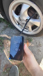 Авто компресор бездротовий портативний 5в1 з функцією Powerbank 6000 mAh 10.3 Bar автомобільний насос для коліс машини шин фото від покупців 16