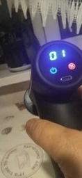 Массажер пистолет перкуссионный сенсорный 6в1 Massage Gun для тела спины ног и шеи мышц ультракомпактный ударный ручной черный фото от покупателей 11