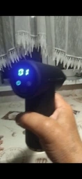 Массажер пистолет перкуссионный сенсорный 6в1 Massage Gun для тела спины ног и шеи мышц ультракомпактный ударный ручной черный фото от покупателей 10