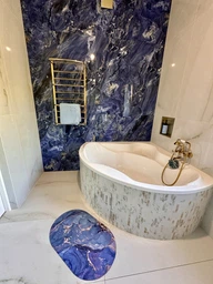 Килимок для ванної кімнати Shower Room 3D Мармур вологовбираючий нековзний килим суперпоглинаючий, діатомітовий 80х50 см сірий