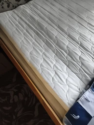 Тонкий матрас на диван (футон, топер) EUROSLEEP COCOS-MIX (7см, 3/4) жакардовый чехол 140х190 фото от покупателей 2